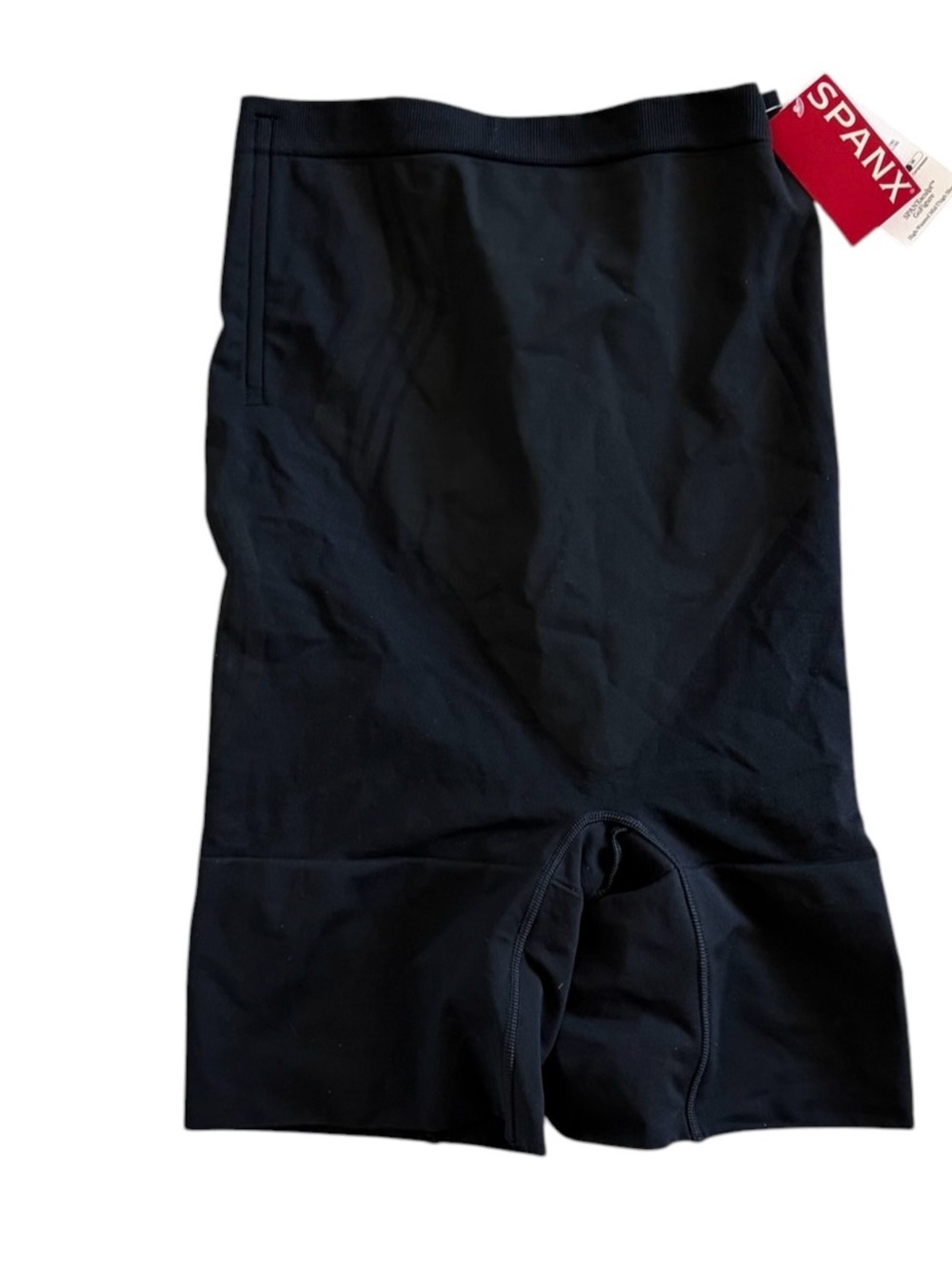 Spanx OnCore High-Waisted Mid-Thigh Short Very Black Shapewear Size L